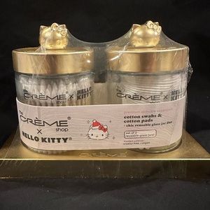 (New) Hello Kitty Cotton Swab & Cotton Pads